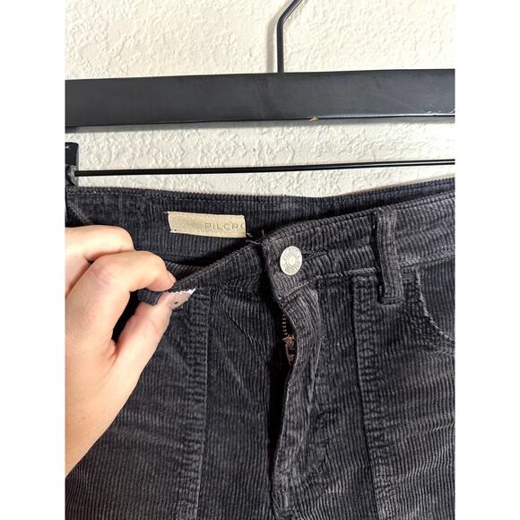 Pilcro and the Letterpress Dark Gray Corduroy Flare Pant Size 27 - Picture 4 of 8